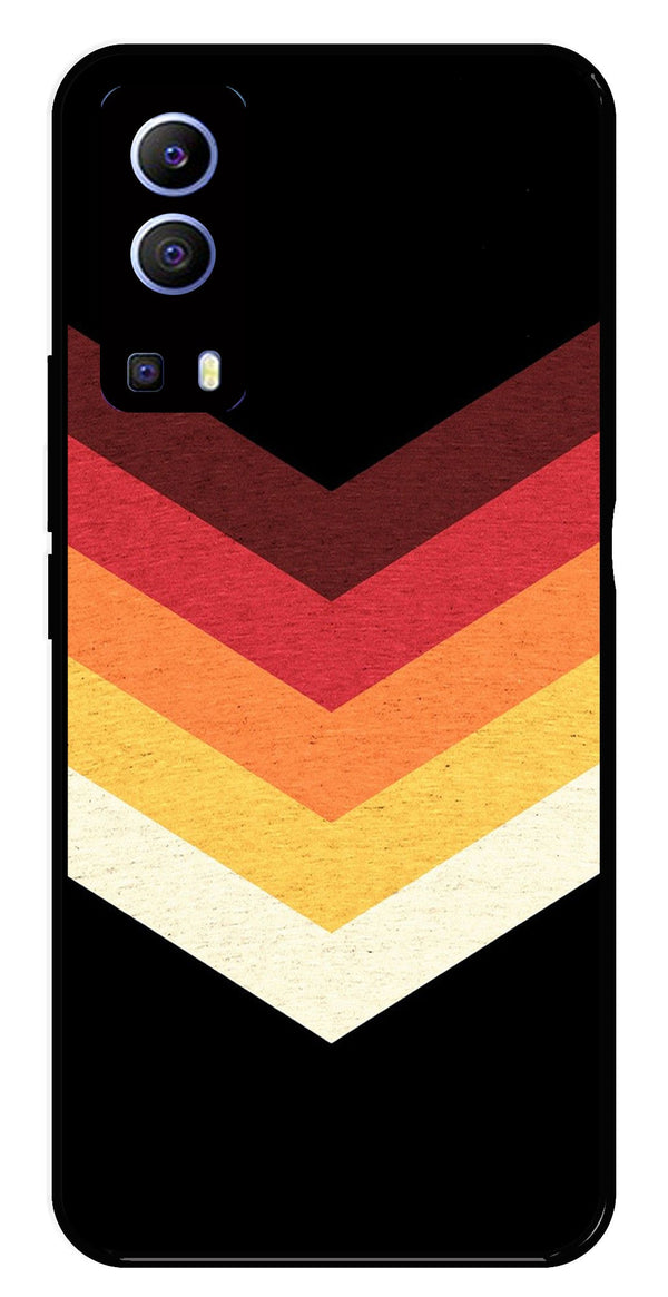 MultiColor Arrow Metal Mobile Case for iQOO Z3   (Design No -04)