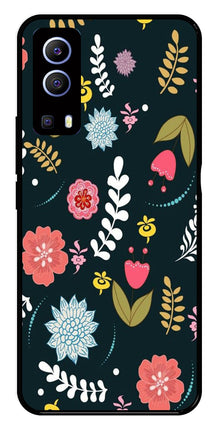 Floral Pattern2 Metal Mobile Case for iQOO Z3