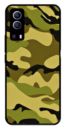 Army Pattern Metal Mobile Case for iQOO Z3