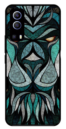 Lion Pattern Metal Mobile Case for iQOO Z3