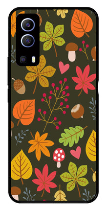Leaves Design Metal Mobile Case for iQOO Z3
