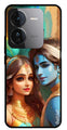 Lord Radha Krishna Metal Mobile Case for iQOO Z9 5G (Design No -01)