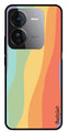 Muted Rainbow Metal Mobile Case for iQOO Z9 5G (Design No -02)