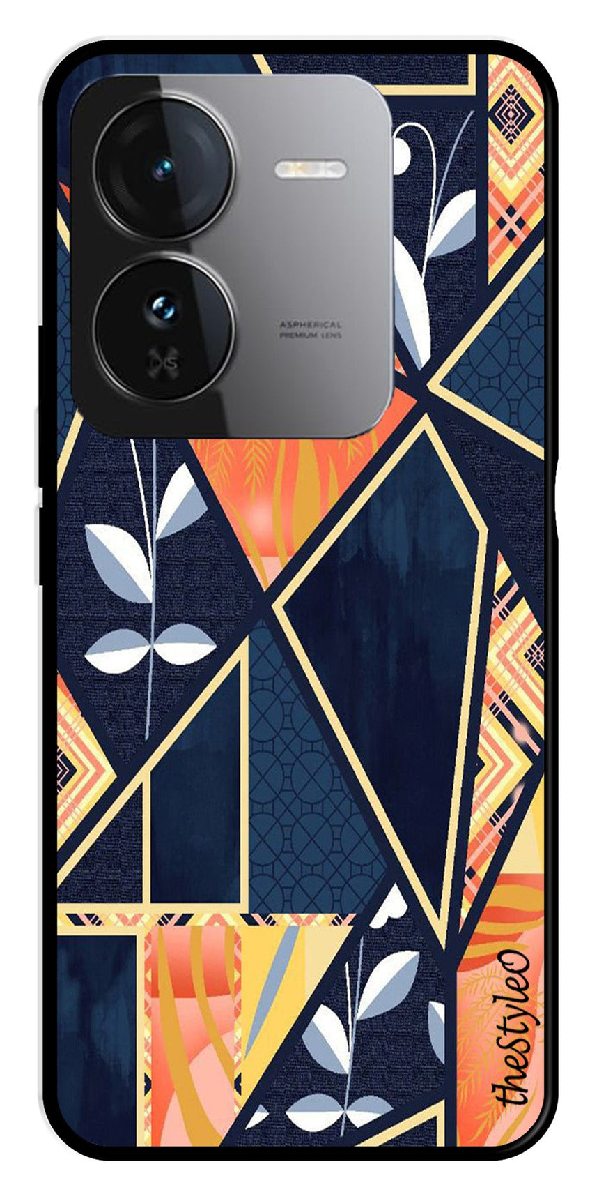 Marble Design Metal Mobile Case for iQOO Z9 5G (Design No -07)