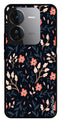 Floral Pattern Metal Mobile Case for iQOO Z9 5G (Design No -10)