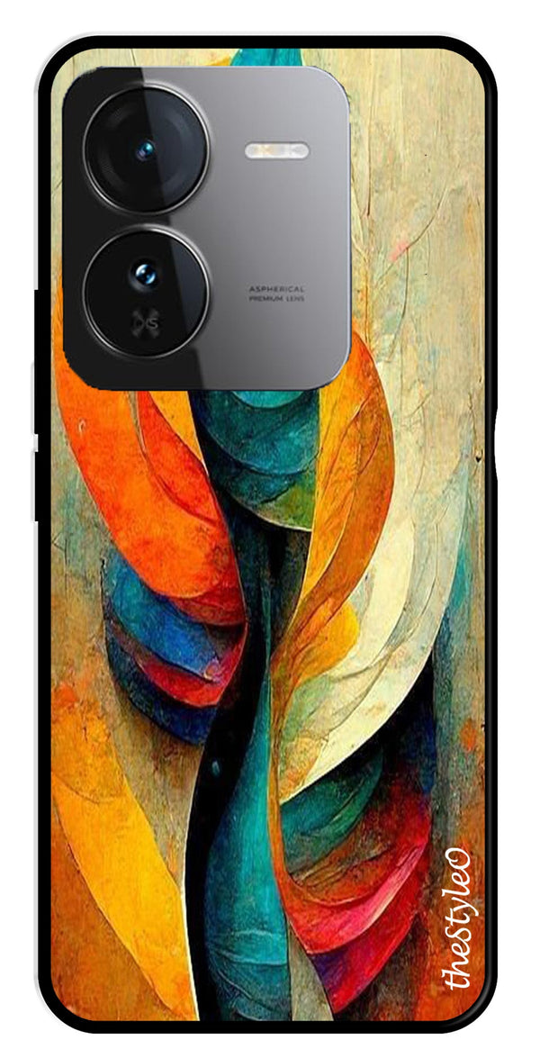 Modern Art Metal Mobile Case for iQOO Z9 5G (Design No -11)