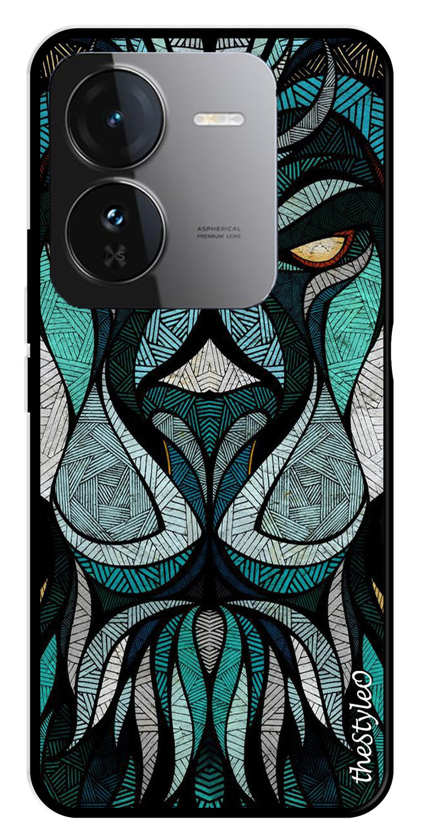 Muted Rainbow Metal Mobile Case for iQOO Z9 5G (Design No -39)