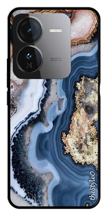 Floral Pattern Metal Mobile Case for iQOO Z9 5G