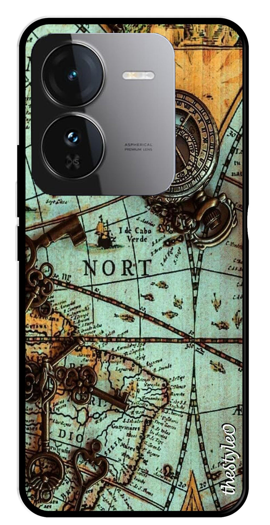 Marble Design Metal Mobile Case for iQOO Z9 5G (Design No -53)