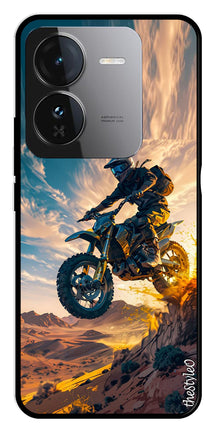 Bike Rider Metal Mobile Case for iQOO Z9 5G