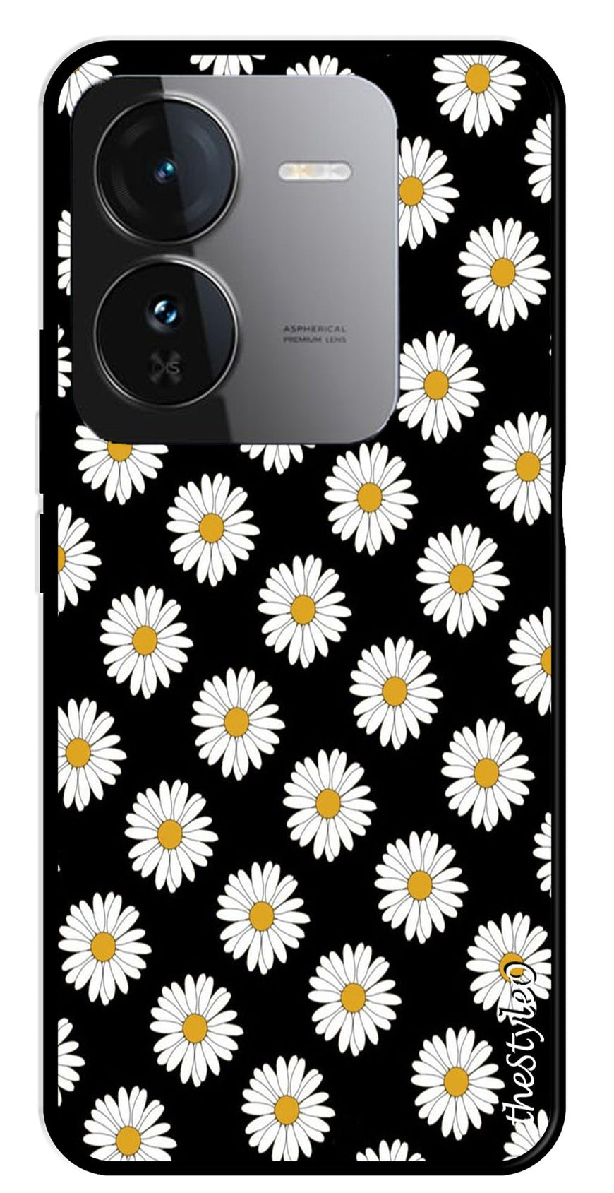 Daisy Flower Metal Mobile Case for iQOO Z9 5G (Design No -75)