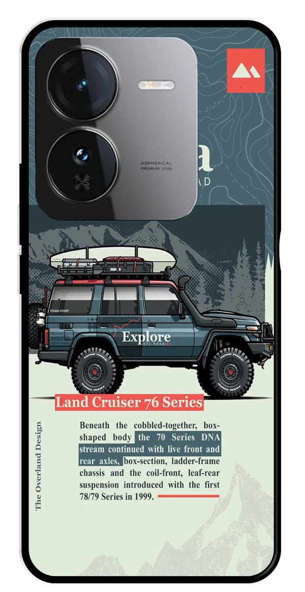 Land Cruiser Metal Mobile Case for iQOO Z9 5G (Design No -78)