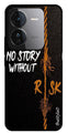 No Story without Risk Metal Mobile Case for iQOO Z9 5G (Design No -82)