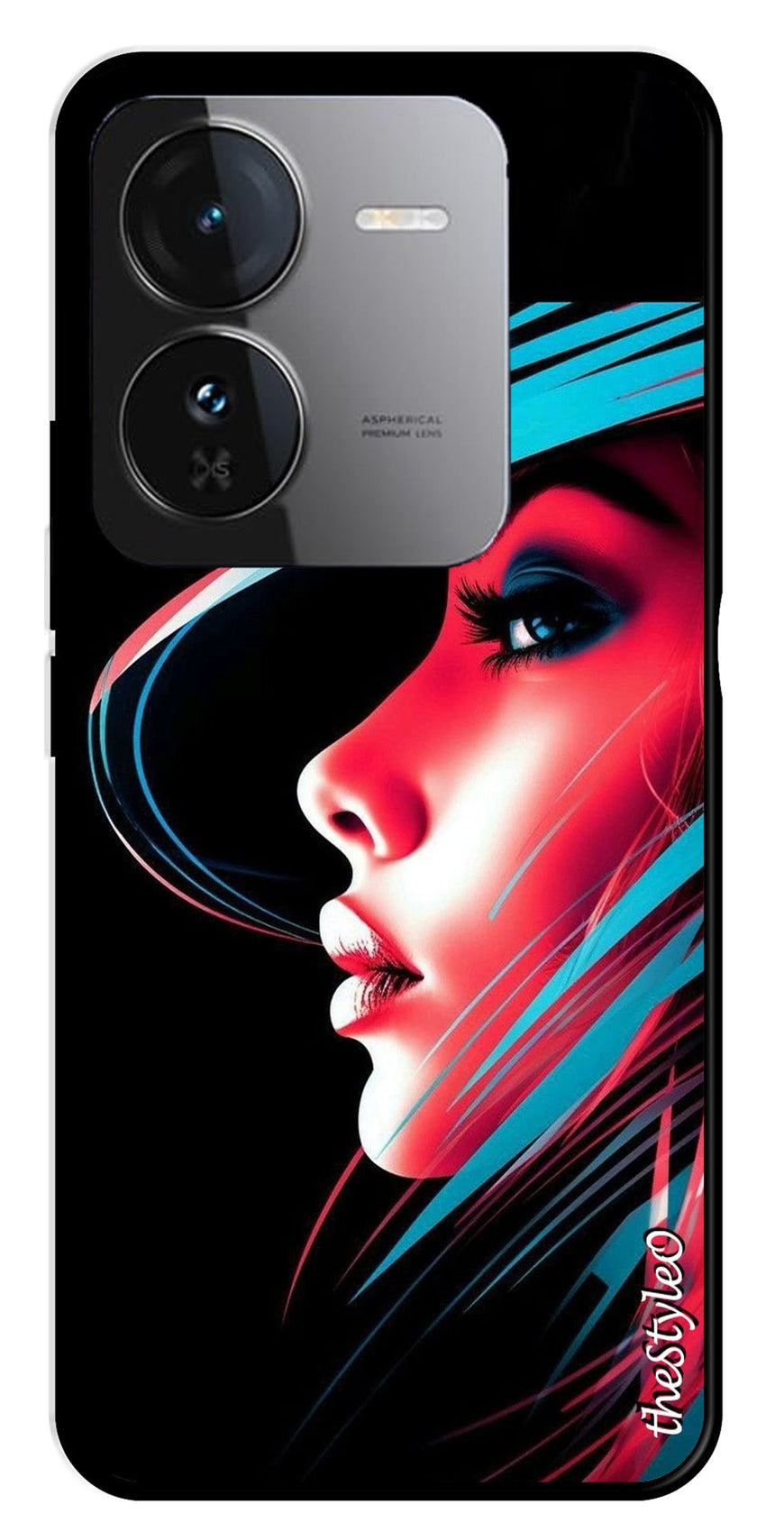 Elegant Woman Metal Mobile Case for iQOO Z9 5G (Design No -86)