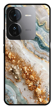 Marble Design Metal Mobile Case for iQOO Z9 5G