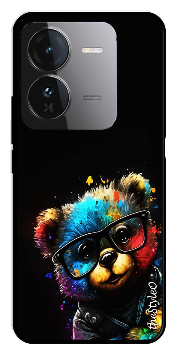 Teddy Bear Metal Mobile Case for iQOO Z9 5G (Design No -94)