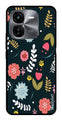 Floral Pattern2 Metal Mobile Case for iQOO Z9X 5G (Design No -12)