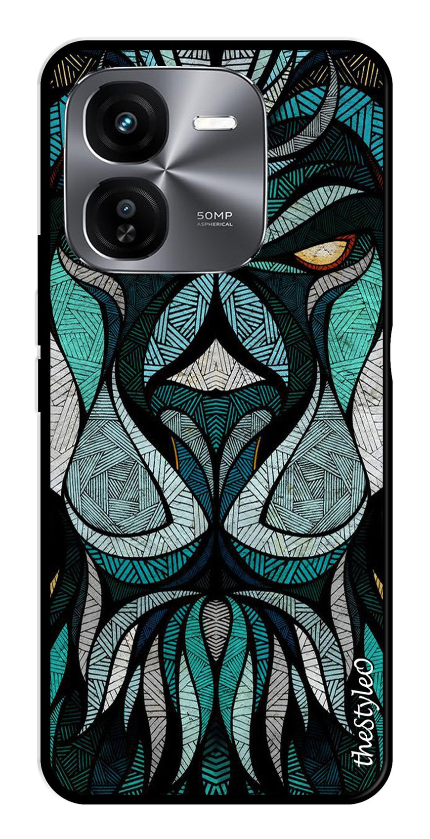 Muted Rainbow Metal Mobile Case for iQOO Z9X 5G (Design No -39)