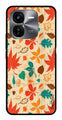 Autumn leaves Metal Mobile Case for iQOO Z9X 5G (Design No -55)