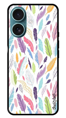 Colorful Feathers Metal Mobile Case for iPhone 16