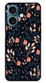 Floral Pattern Metal Mobile Case for iPhone 16 (Design No -10)