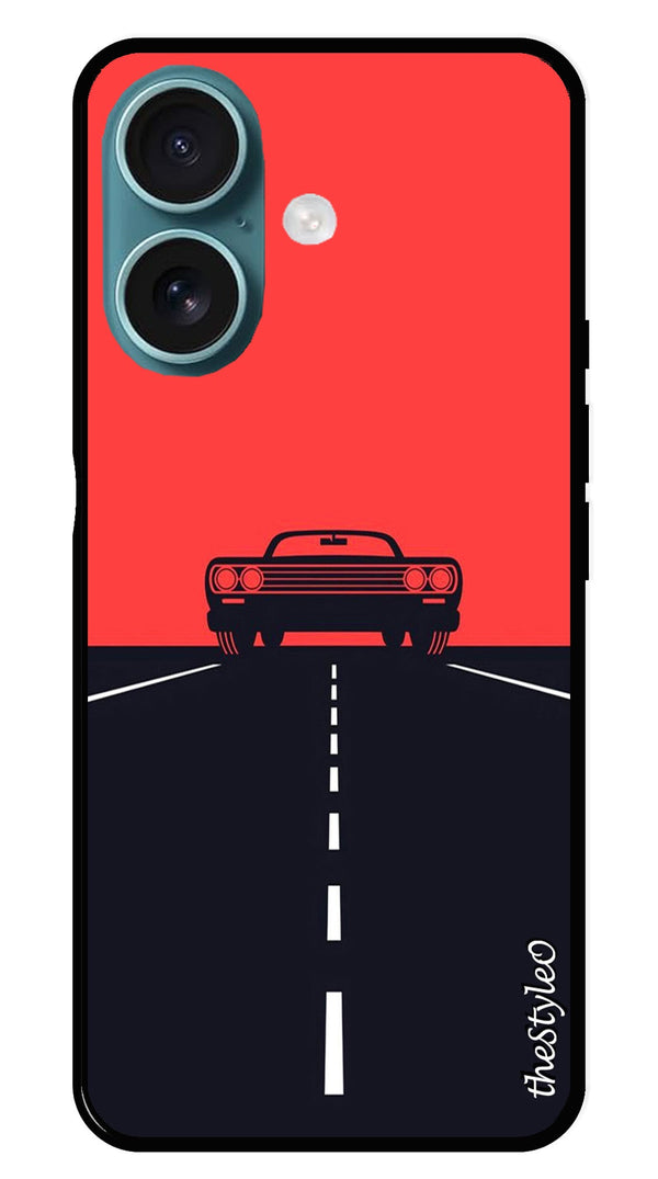 Owls Pattern Metal Mobile Case for iPhone 16 (Design No -20)
