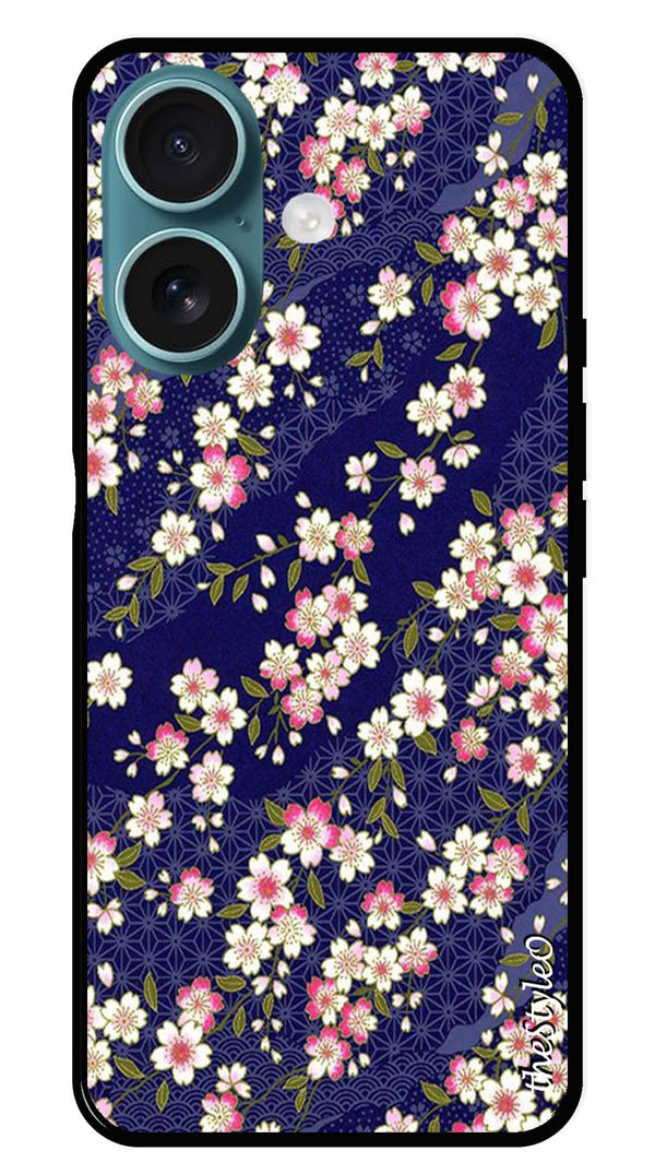Marble Design Metal Mobile Case for iPhone 16 (Design No -24)
