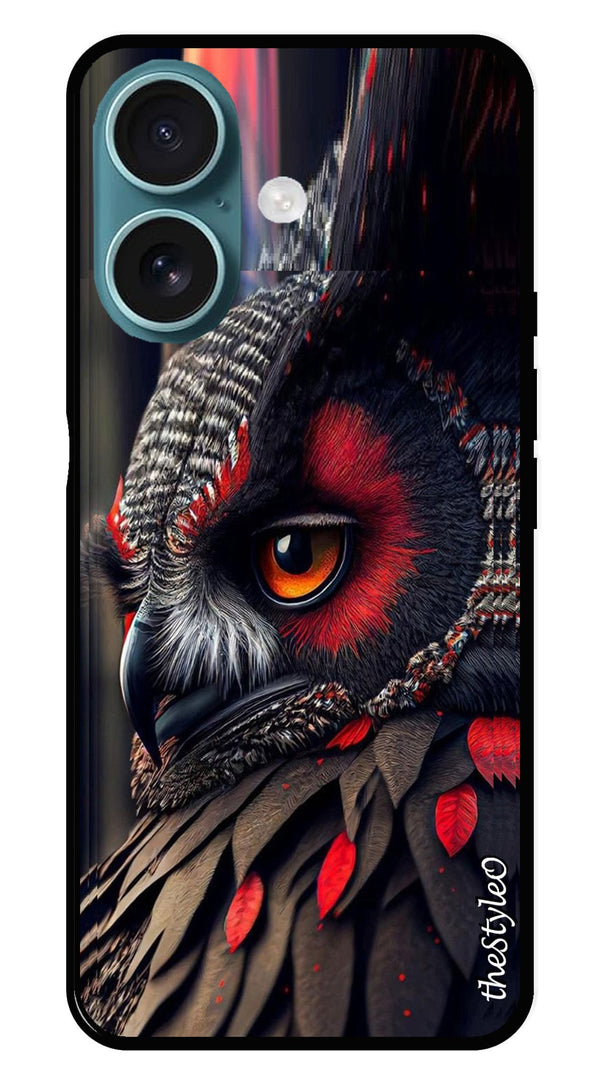 Flower Design Metal Mobile Case for iPhone 16 (Design No -25)