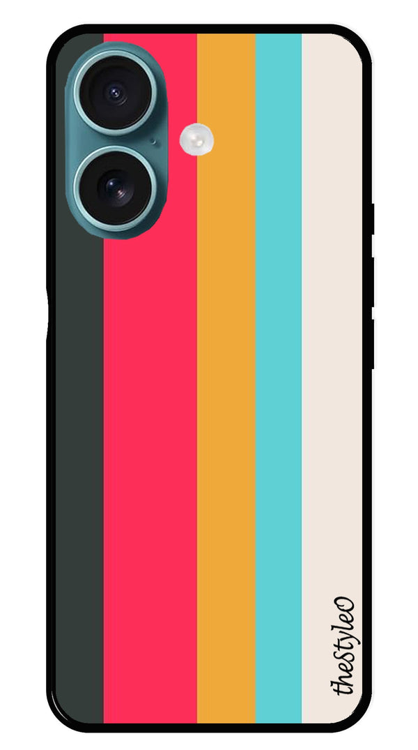Feathers Metal Mobile Case for iPhone 16 (Design No -30)