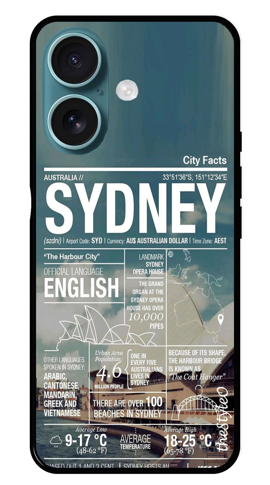 Sydney Metal Mobile Case for iPhone 16 (Design No -69)
