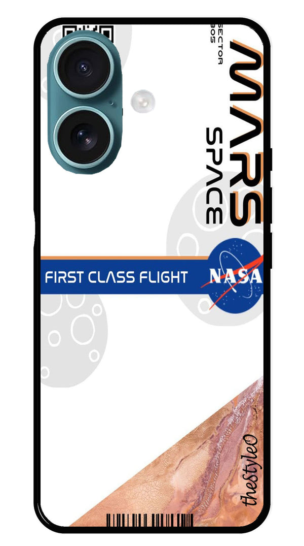 Mars Space Metal Mobile Case for iPhone 16 (Design No -81)