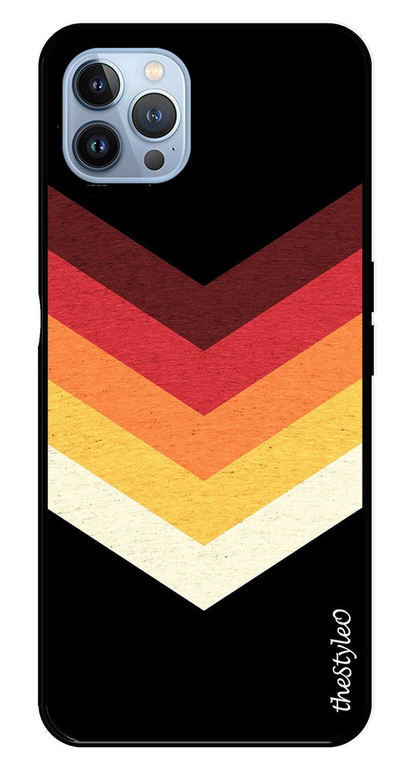 MultiColor Arrow Metal Mobile Case for iPhone 16 Pro (Design No -04)