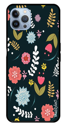 Floral Pattern2 Metal Mobile Case for iPhone 16 Pro Max