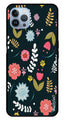 Floral Pattern2 Metal Mobile Case for iPhone 16 Pro (Design No -12)
