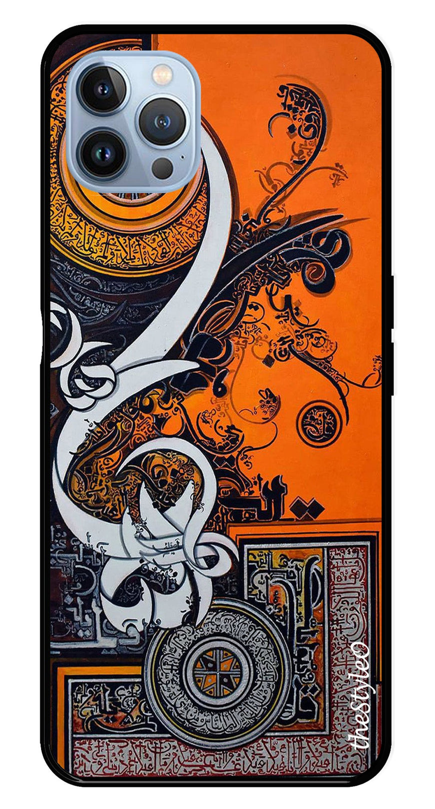 Oum Design Metal Mobile Case for iPhone 16 Pro Max (Design No -15)