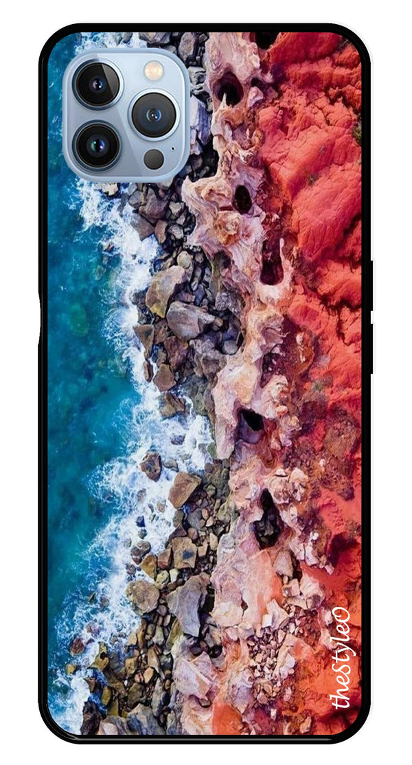 MultiColor Pattern Metal Mobile Case for iPhone 16 Pro Max (Design No -17)