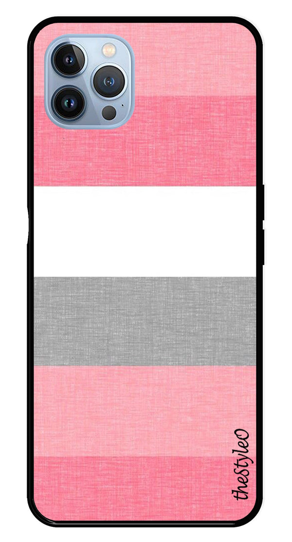 Hearts Pattern Metal Mobile Case for iPhone 16 Pro (Design No -22)