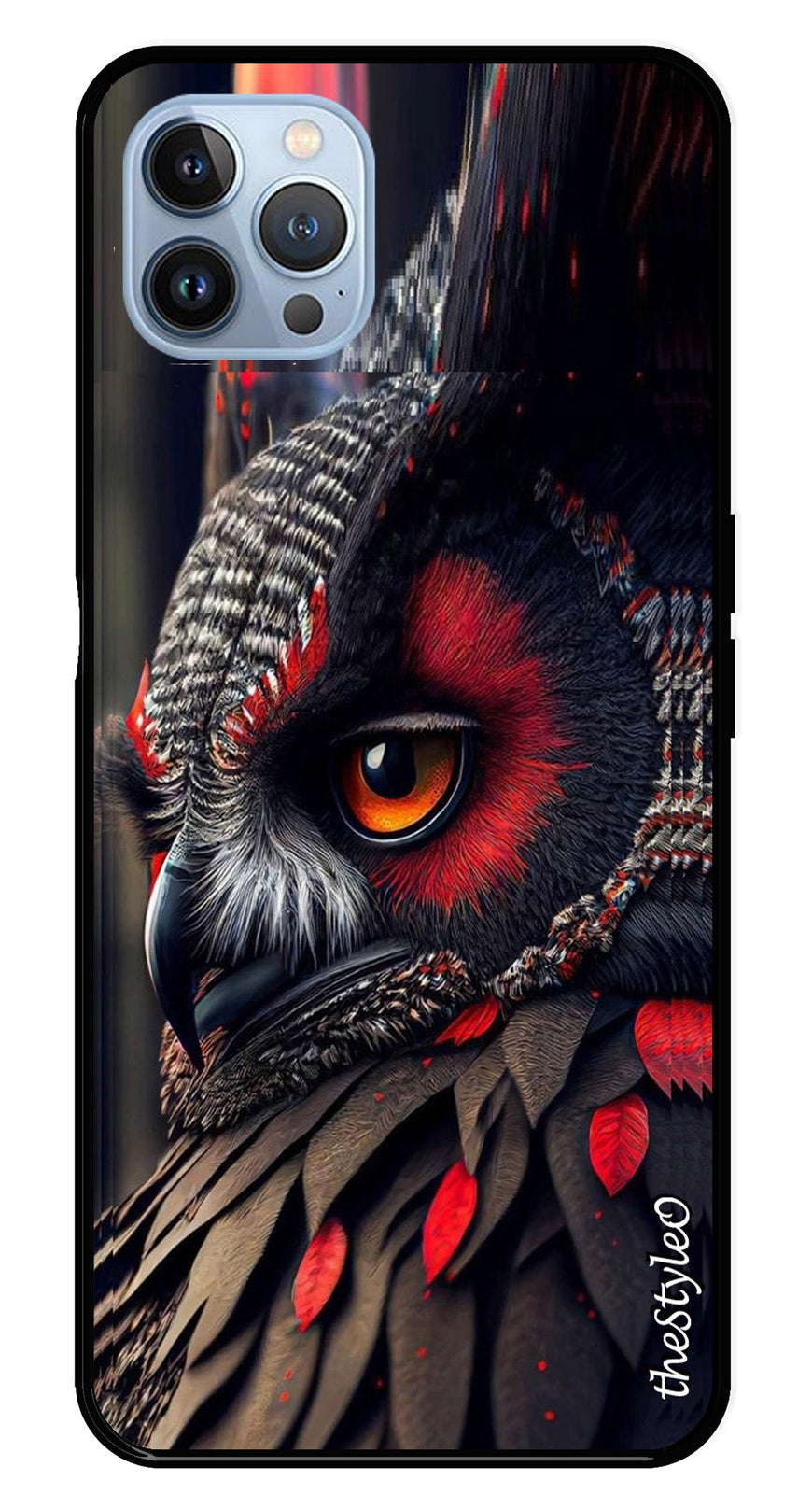 Flower Design Metal Mobile Case for iPhone 16 Pro (Design No -25)