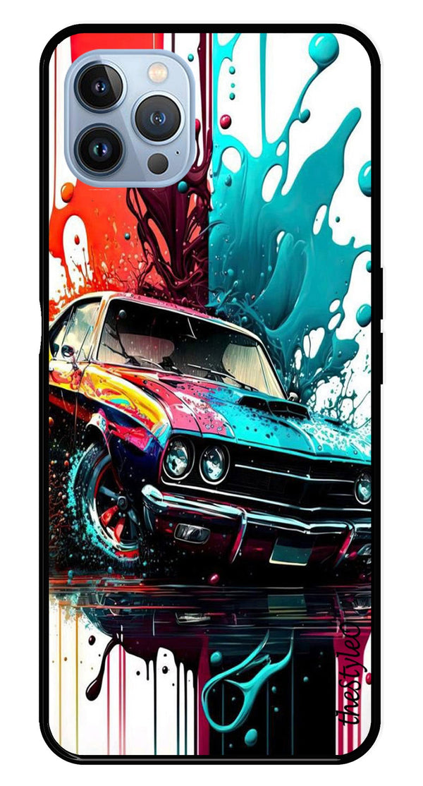 Marble Design Metal Mobile Case for iPhone 16 Pro Max (Design No -28)