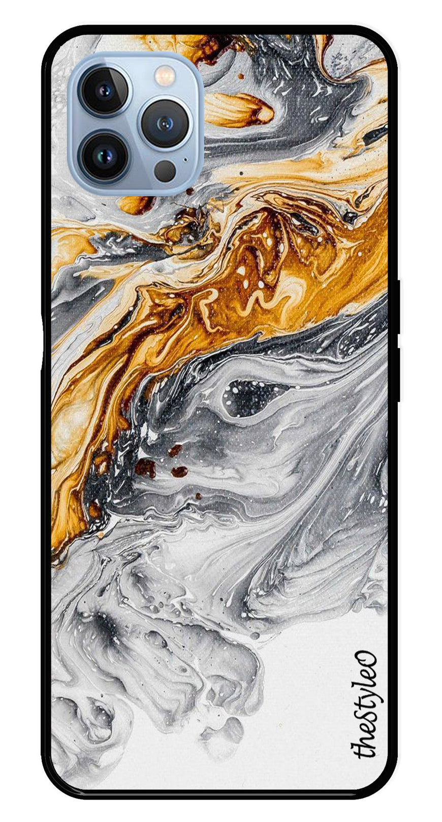 Army Pattern Metal Mobile Case for iPhone 16 Pro (Design No -35)