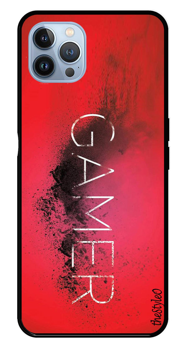 Lion Pattern Metal Mobile Case for iPhone 16 Pro Max (Design No -40)