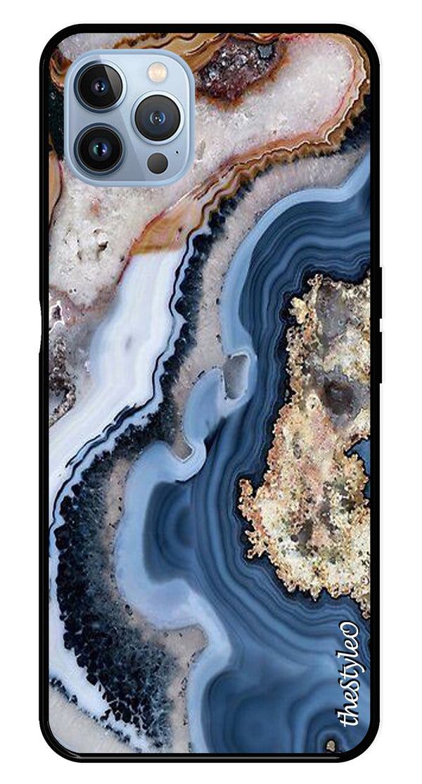 Floral Pattern Metal Mobile Case for iPhone 16 Pro Max (Design No -52)