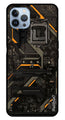 Circuit Design Metal Mobile Case for iPhone 16 Pro (Design No -63)