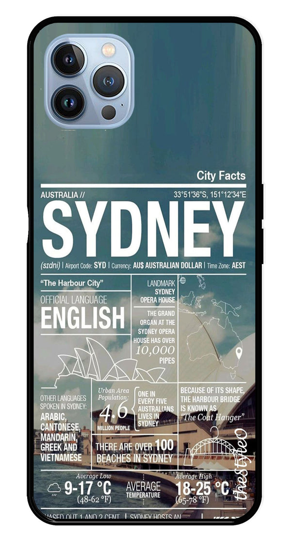 Sydney Metal Mobile Case for iPhone 16 Pro (Design No -69)