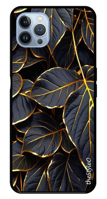 Gold Leaf Metal Mobile Case for iPhone 16 Pro Max