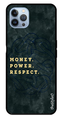 Money Power Respect Metal Mobile Case for iPhone 16 Pro