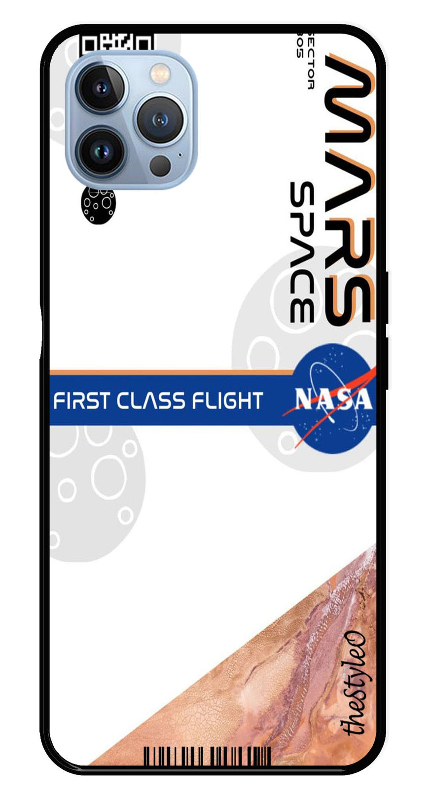 Mars Space Metal Mobile Case for iPhone 16 Pro (Design No -81)