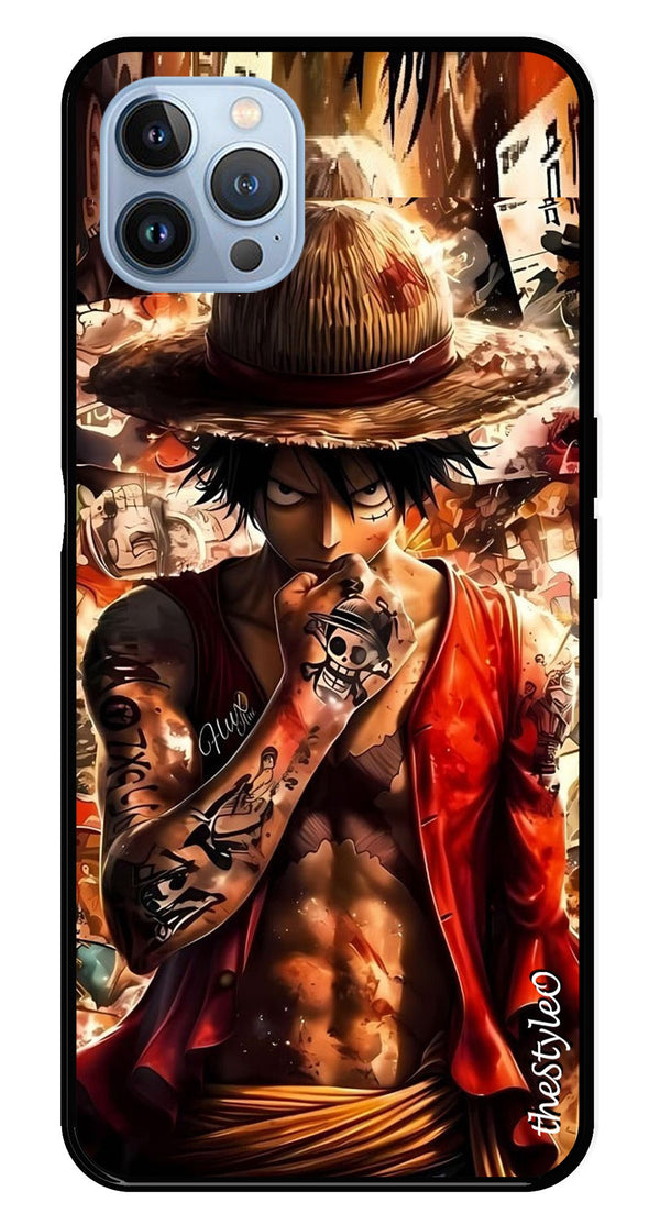 Monkey D Luffy Metal Mobile Case for iPhone 16 Pro Max (Design No -83)