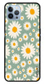 Floral Design Metal Mobile Case for iPhone 16 Pro (Design No -87)