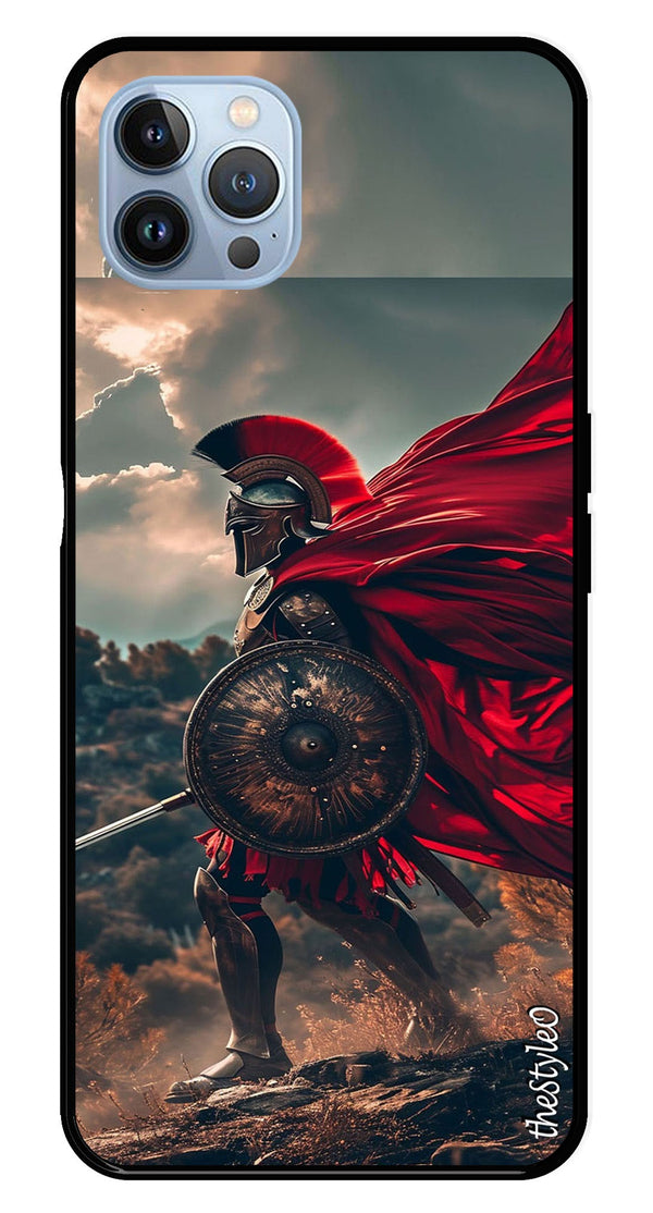 Spartan Fighter Metal Mobile Case for iPhone 16 Pro Max (Design No -89)